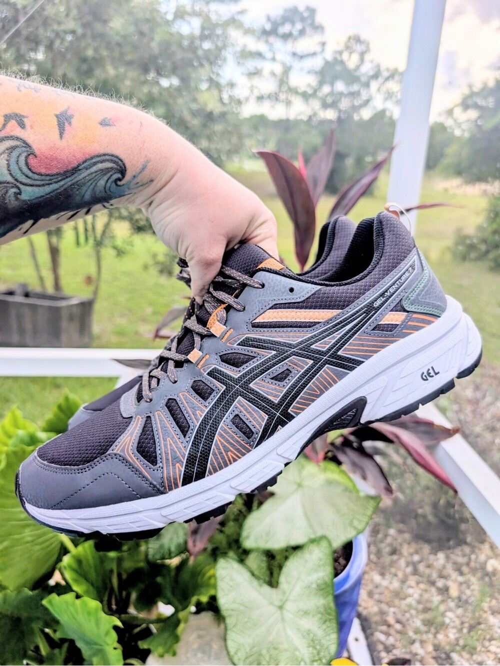 ASICS Gel Venture 7 Mens Size 13 Trail Running Shoes Ortholite Walking Sneakers